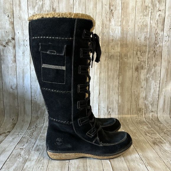 Timberland Shoes - Timberland Earthkeepers Granby Tall Lace up Zip Suede Navy 8.5 Boots waterproof